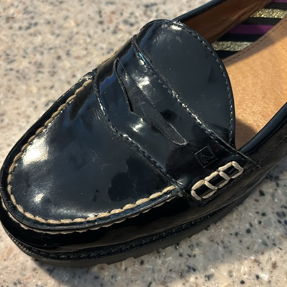 Black Sperry loafers size 8M. - Picture 5 of 7